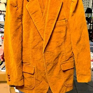 Brown corduroy three-piece suit from Sears and Roebuck company —vintage!